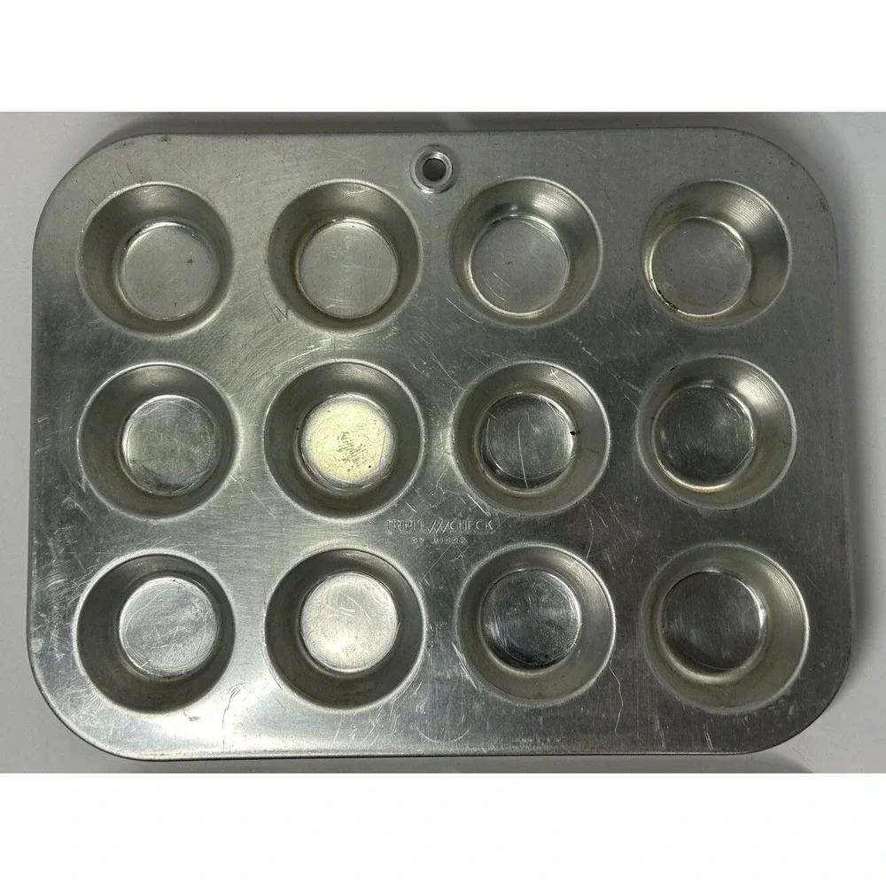 Comet Mini‎ Muffin Pans Triple Check Mini Cupcake Tins Made In USA Aluminum